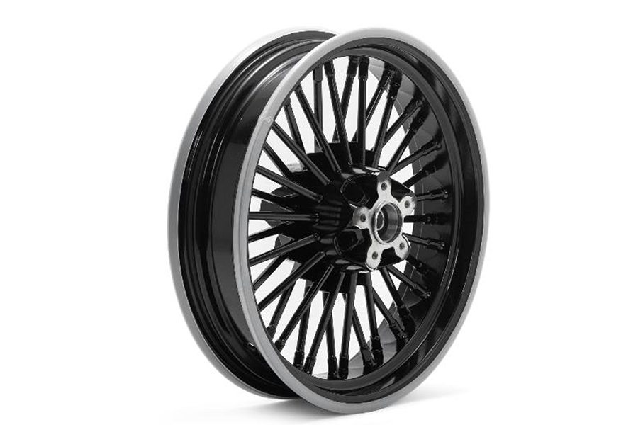 16" x 3.5" x 36 Spoke Uni-Wheel Black