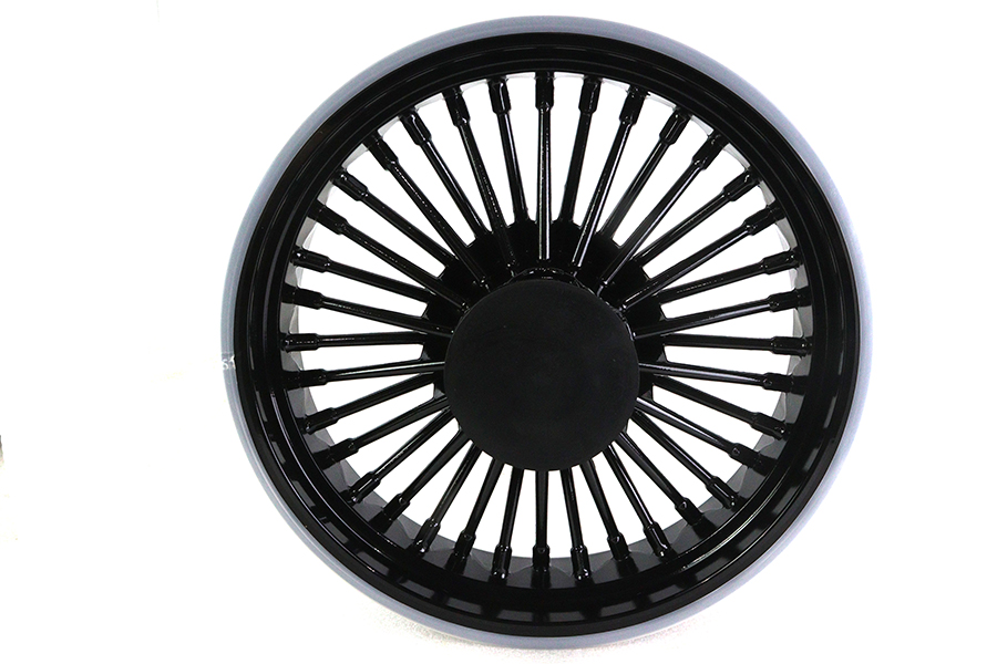 Front 16" x 3.5" Duro 36 Fat Spoke Matte Black Wheel