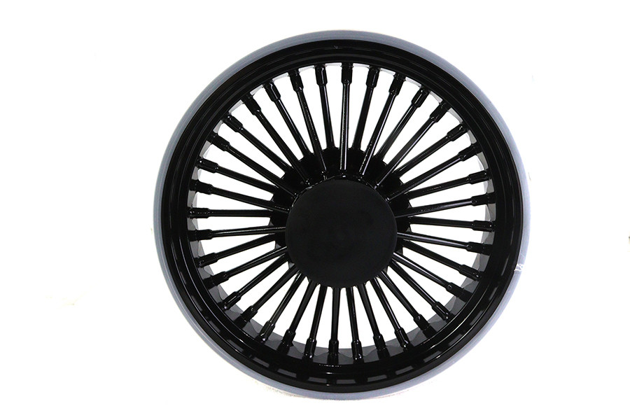 Front 16" x 3.5" Duro 36 Fat Spoke Matte Black Wheel