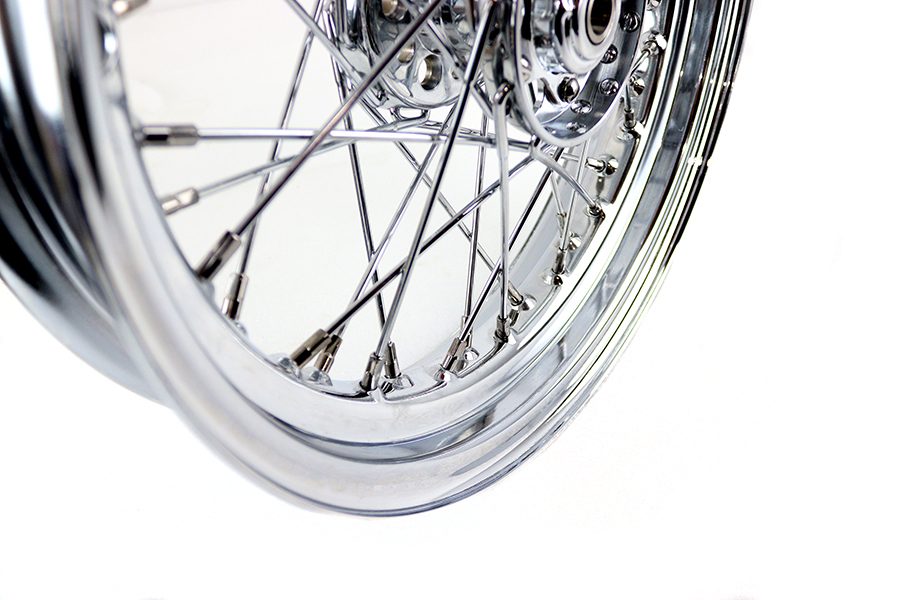 16" x 3.00" Replica F-H Star Hub Wheel Chrome