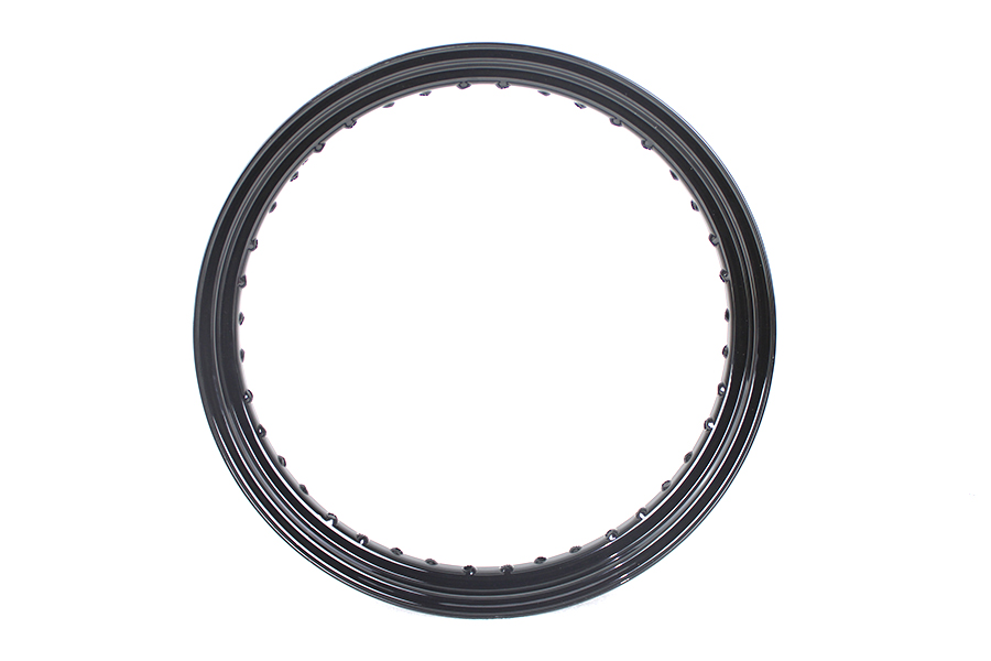 19" x 2.5" Drop Center Black Wheel Rim