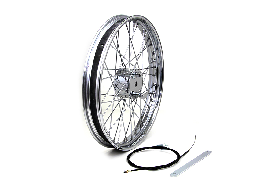 V-TWIN製　21×1.85 Spooi Front WheeI 21インチ V-Twin Mfg. Chopper-Style Spool Chrome Front Wheel, 21