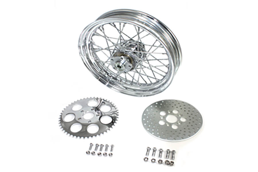 16" x 3.00" Rear Wheel Assembly Chrome