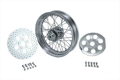 16" x 3.00" Rear Wheel Assembly Chrome