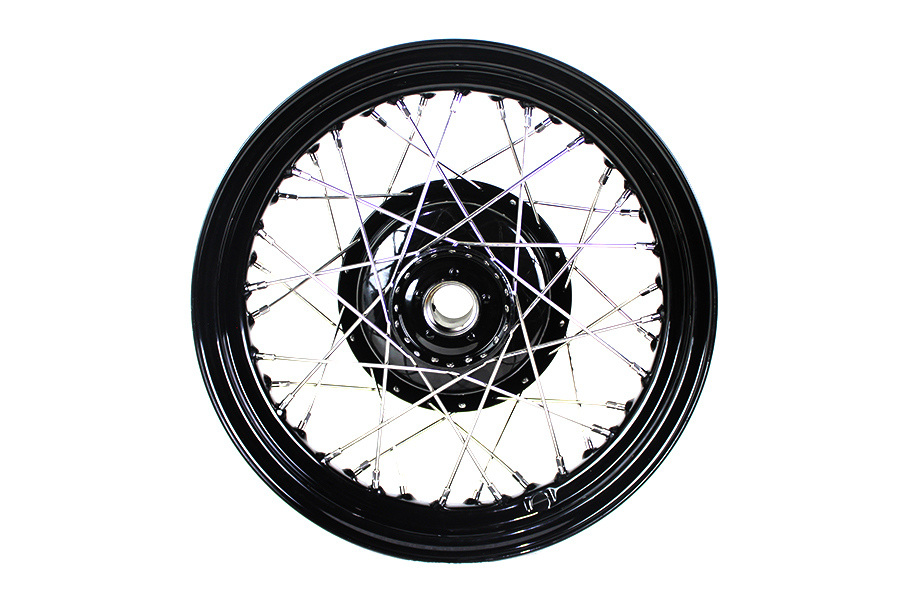 45" WL 16" x 3.00" Front Wheel Assembly Black