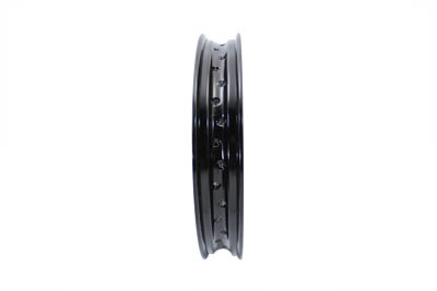 18" x 2.15" Rolled Edge Rim Black