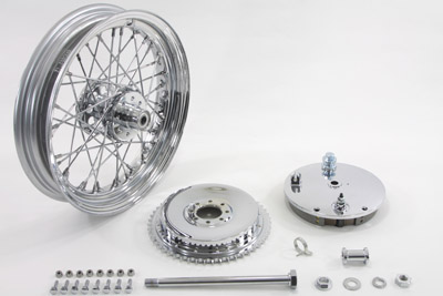 16" x 3.00" Wheel and Brake Drum Assembly Chrome