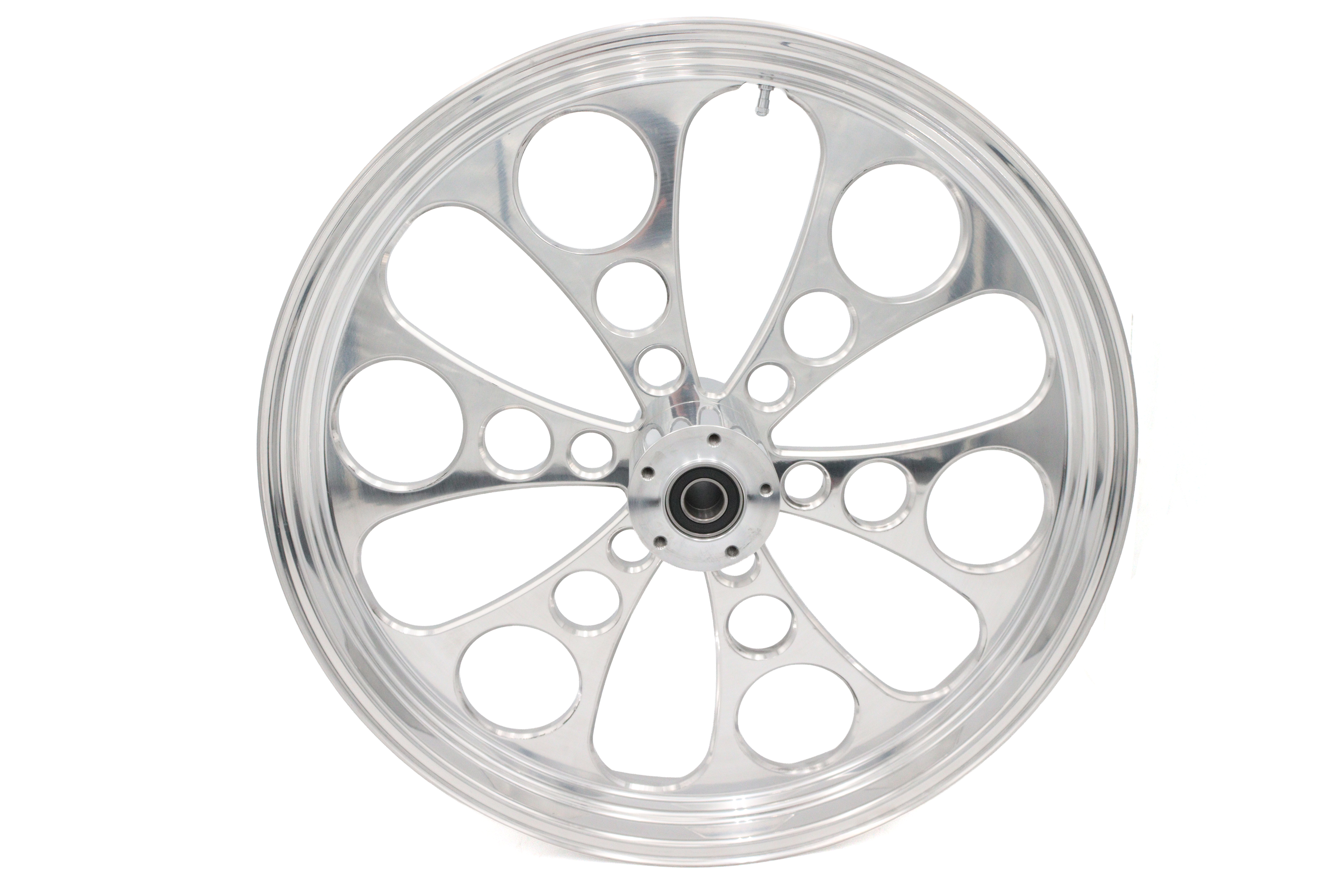 23" x 3.5" Kool Kat Front Wheel Polished Aluminum