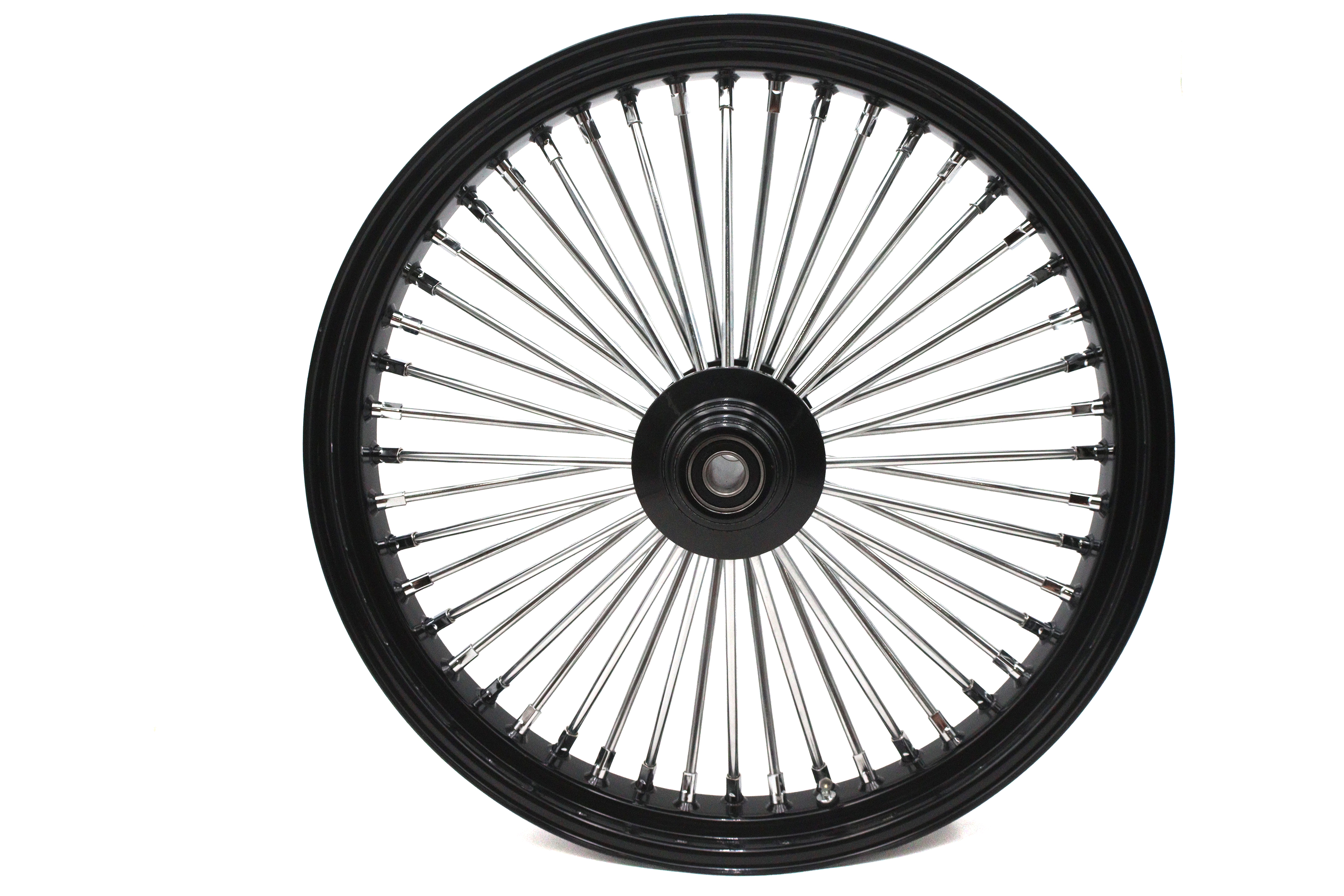23" x 3.5" King Spoke Front Wheel Black/Chrome