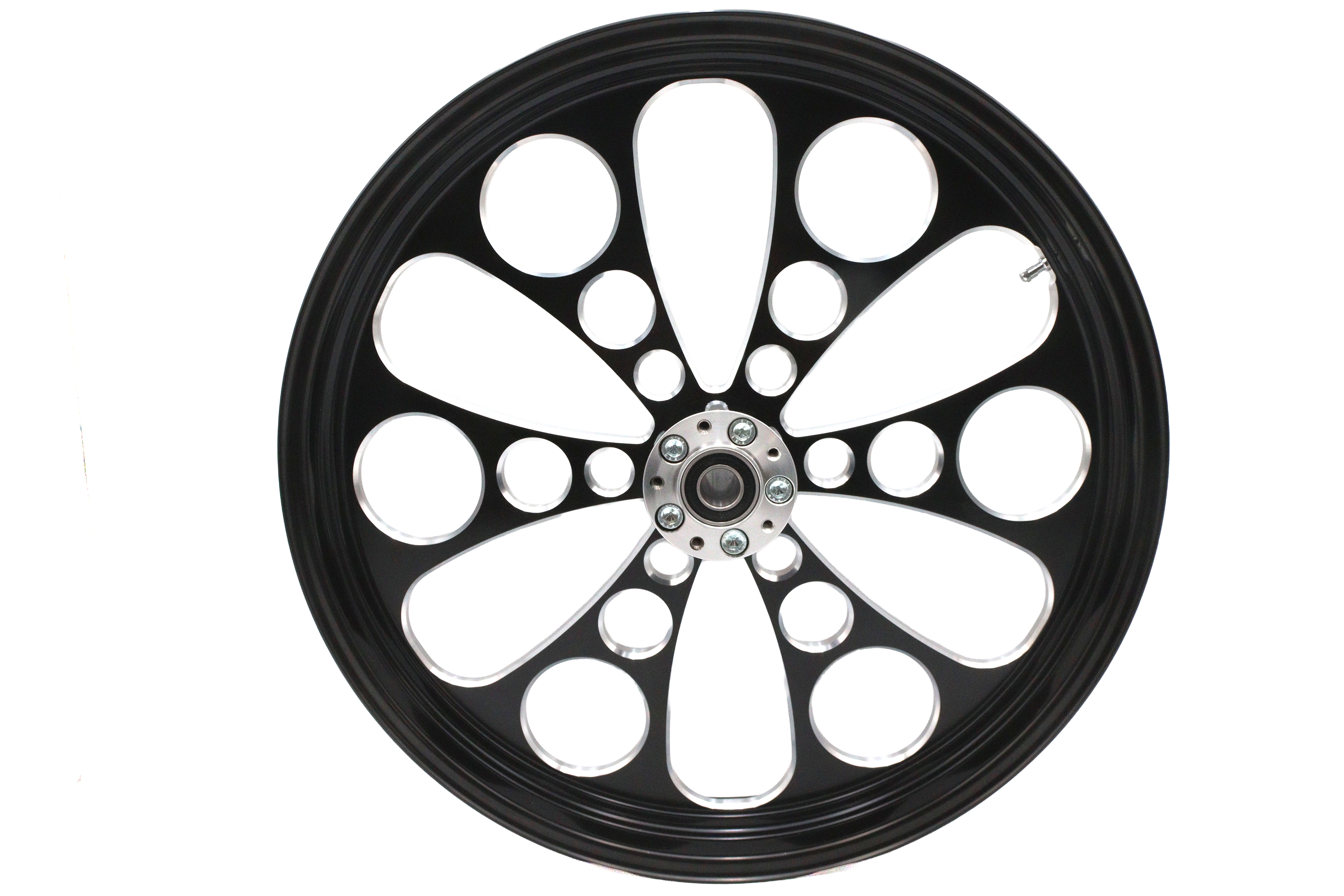23" x 3.5" Kool Kat Front Wheel Black Cut