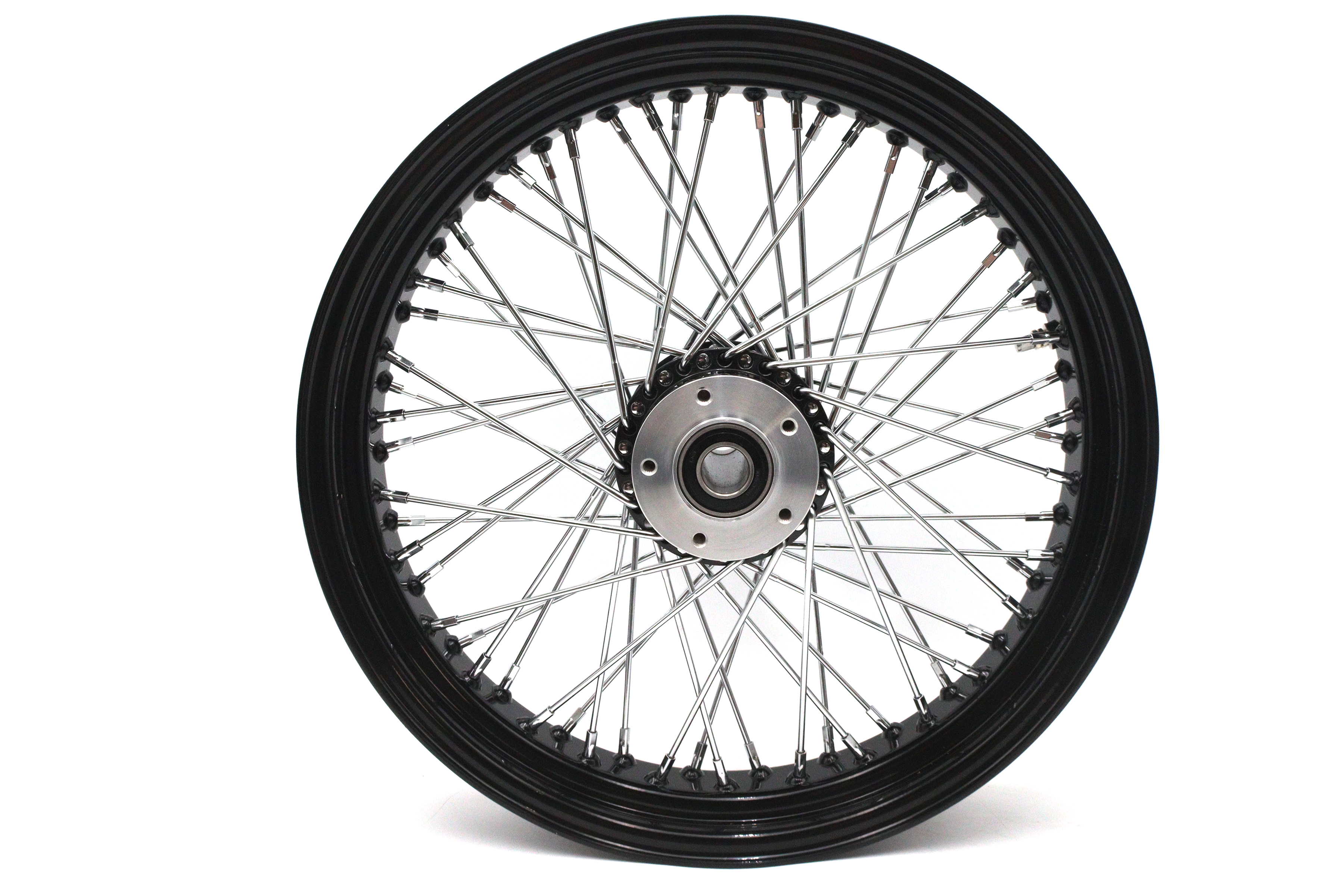 18" x 3.5" Ultima 60 Spoke Front Wheel Black