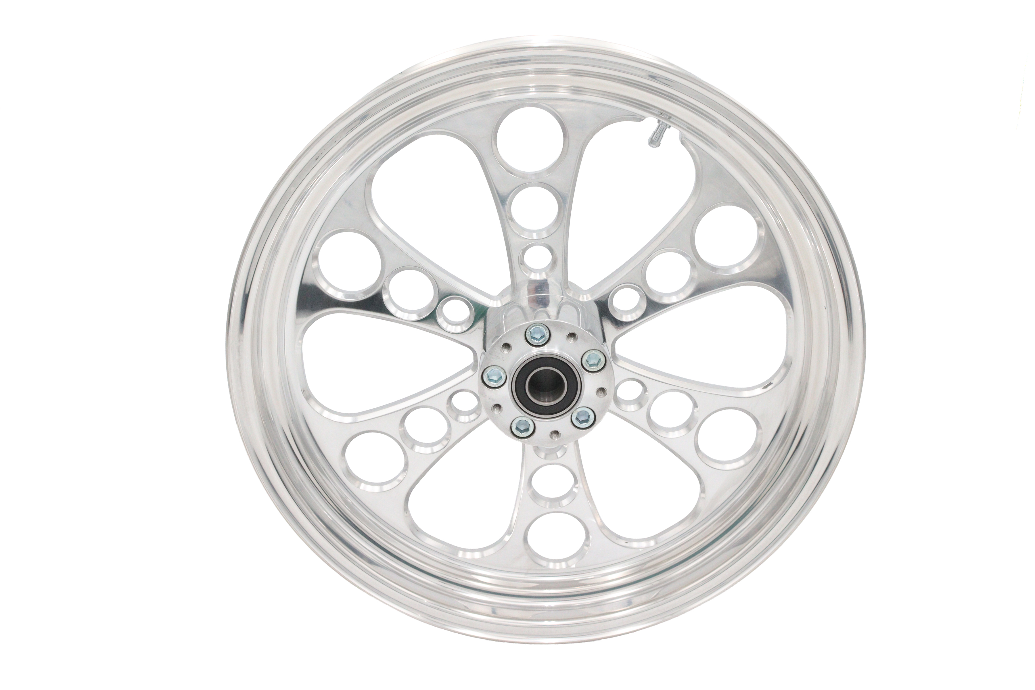 18" x 3.5" Kool Kat Front Wheel Polished Aluminum
