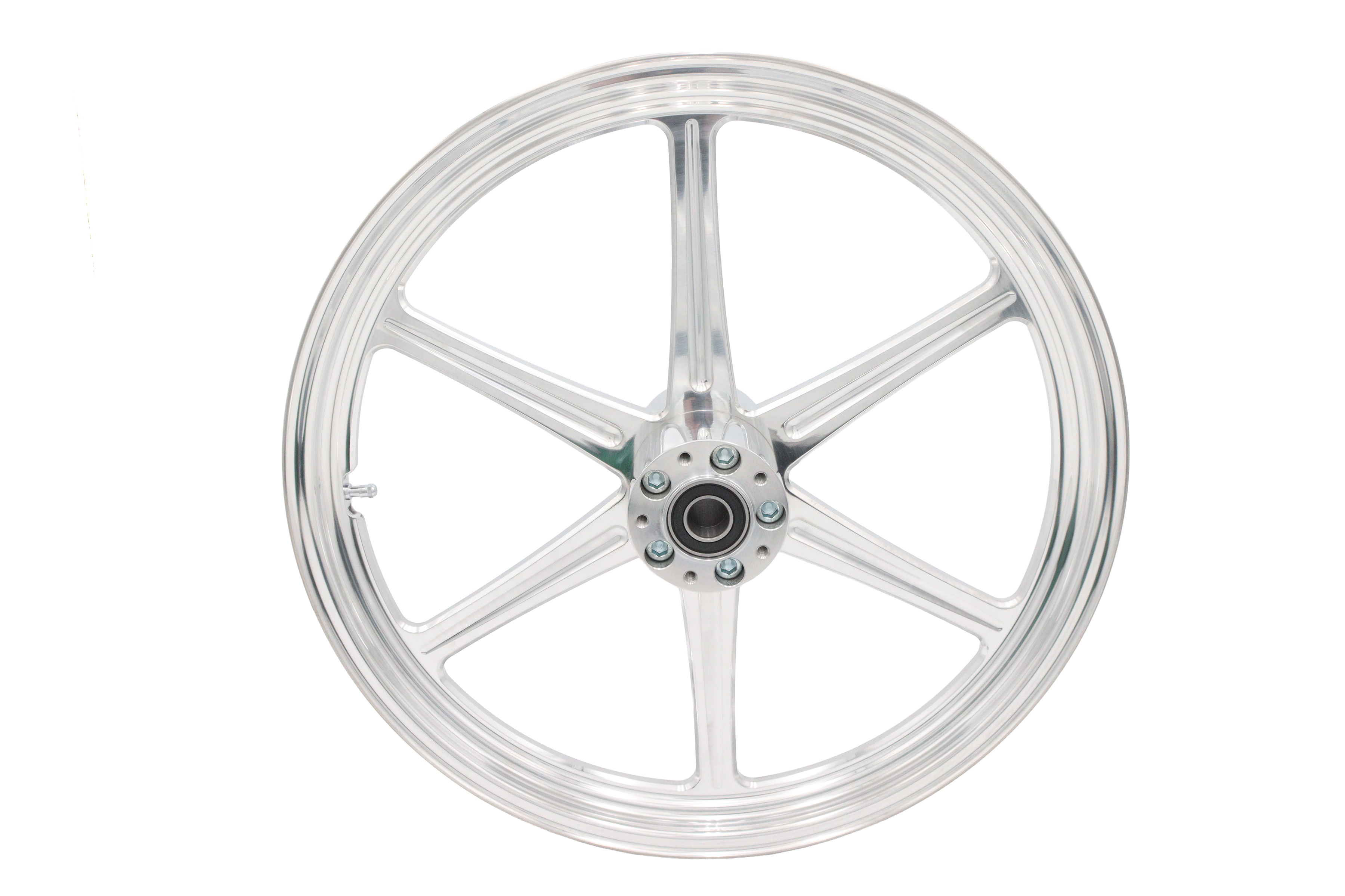 21" x 2.15" Revolver Front Wheel Polished Aluminum