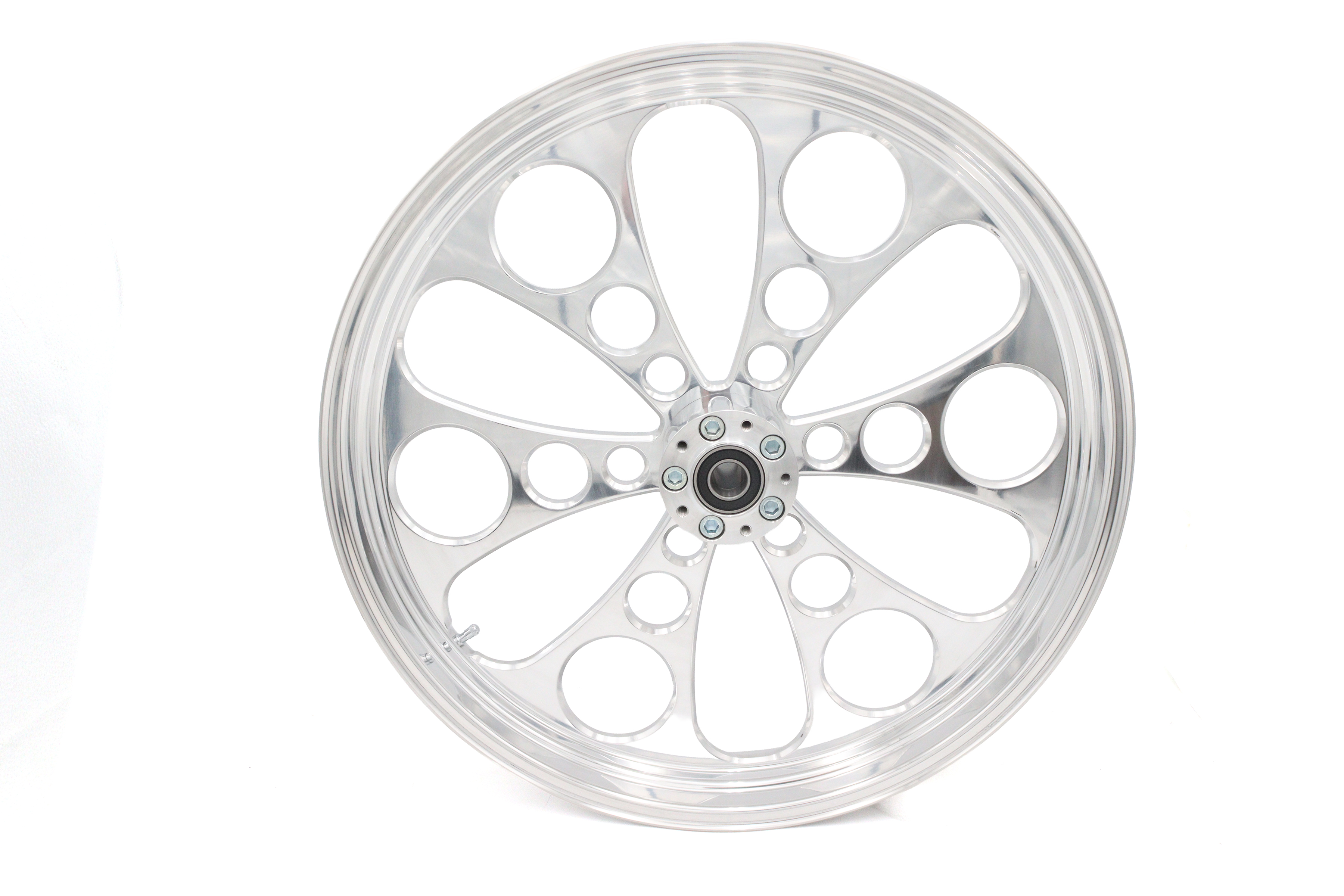 23" x 3.5" Kool Kat Front Wheel Polished Aluminum