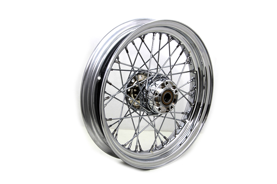 16" x 3.00" Front Spoke Wheel Chrome