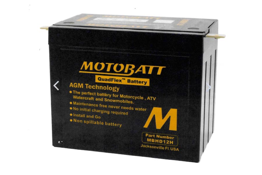 12 Volt AGM H-12 Sealed Battery Black