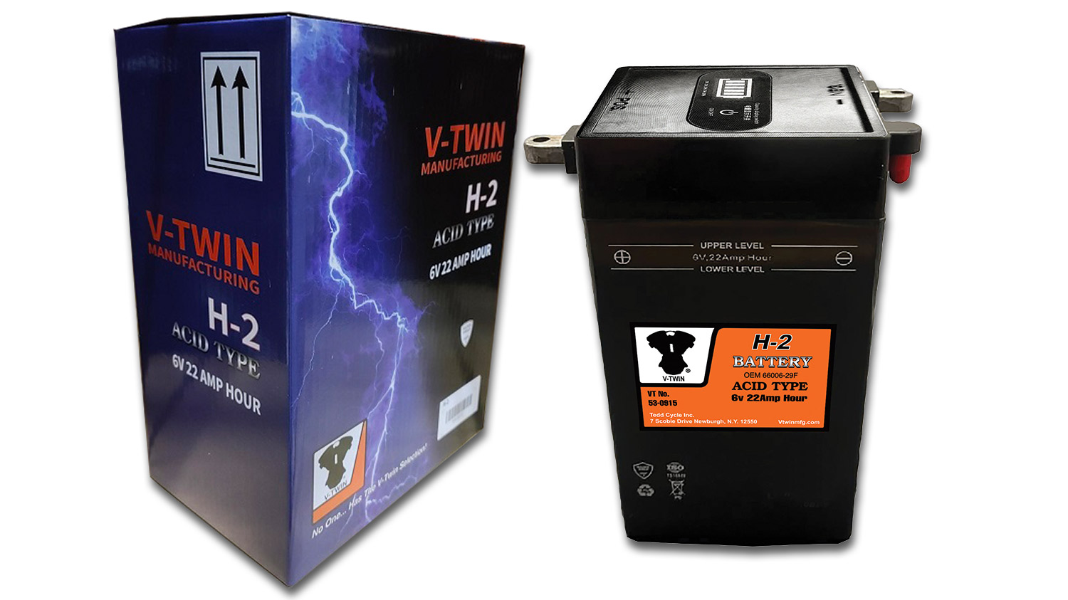 H-2 6 Volt 22 Amp Battery