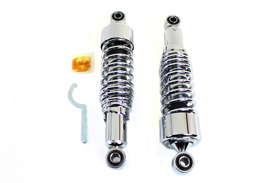 VTwin Dura AEE 12'' Chrome Shocks 1985-2016 Harley Touring FLHR FLHX FLTR FLHT