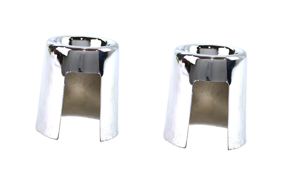 Upper Shock Stud Covers Chrome Short Style