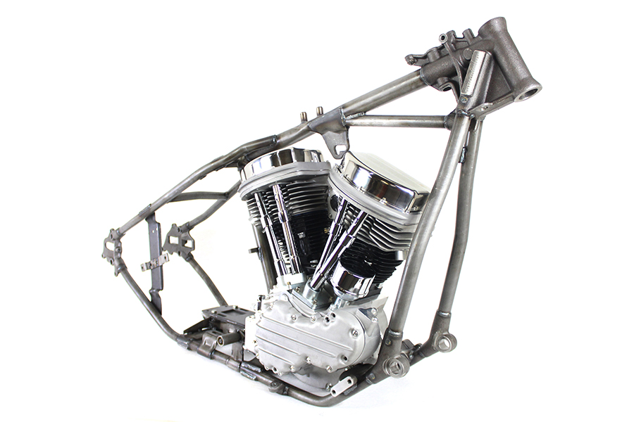 *UPDATE Panhead 74" Long Block and Wishbone 30° Rake Frame  Starter Set
