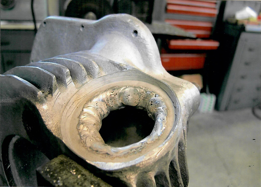 Panhead Intake Manifold Aluminum Nipple Welding Service