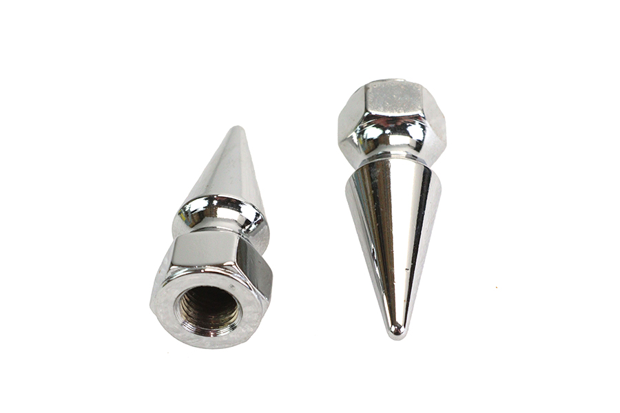 Chrome Pike Nut Fine 7/16"-20 Thread