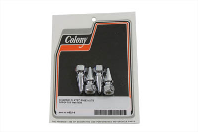 Chrome Pike Nut 5/8"-11 Coarse Thread