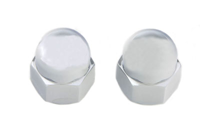 Chrome Acorn Nut Fine 5/16"-24 Thread