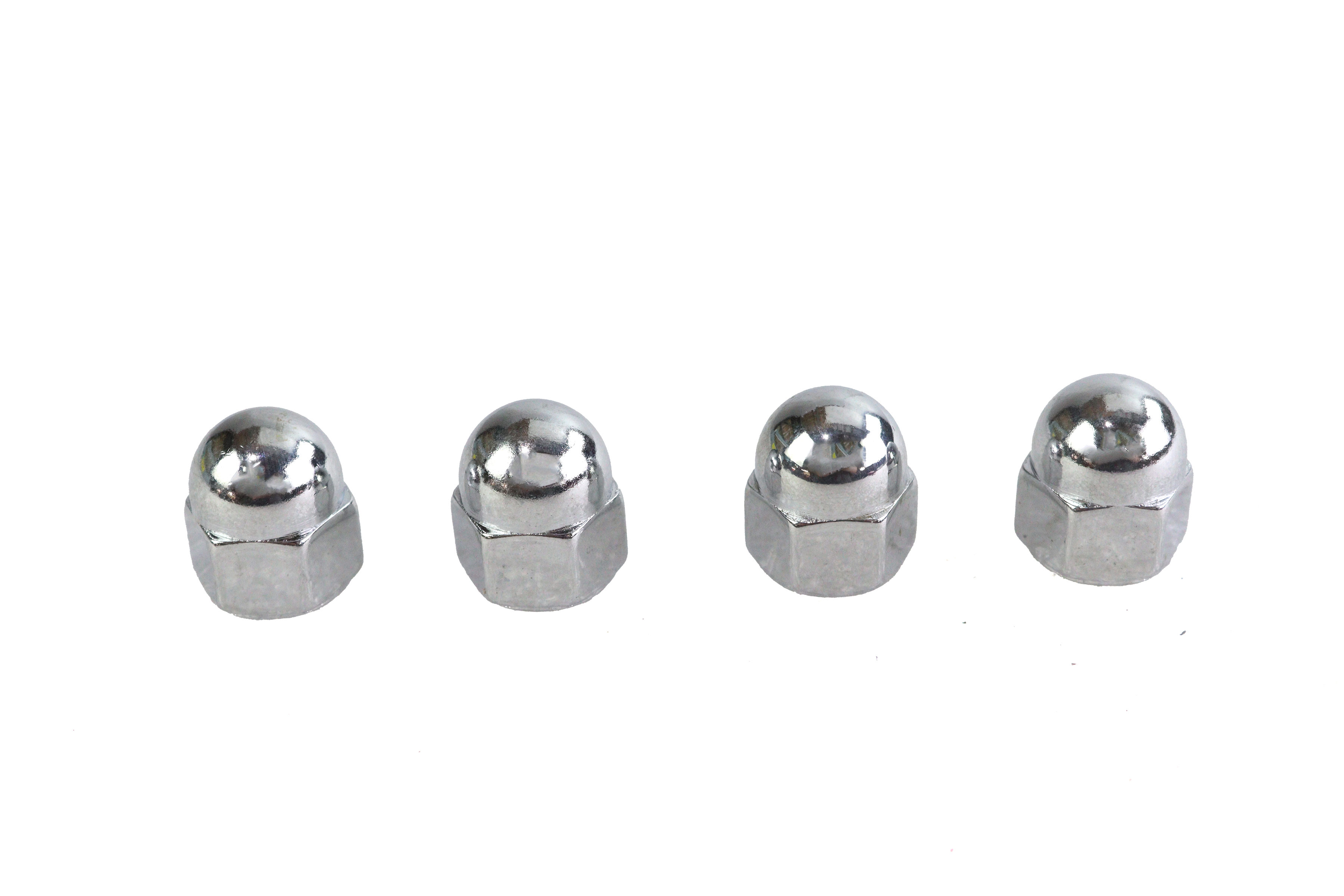 Chrome Acorn Nut Fine 5/16"-24 Thread