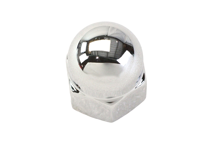 Chrome Acorn Nut Fine 5/8"-18 Thread