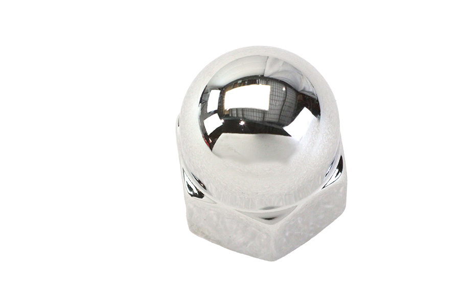 Chrome Acorn Nut Fine 5/8"-18 Thread