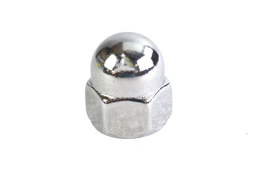 Chrome Acorn Nut 1/2"-13 Coarse Thread