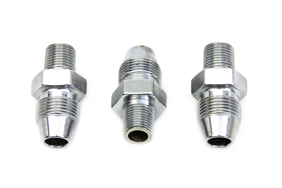 Chrome Oil Line Fitting