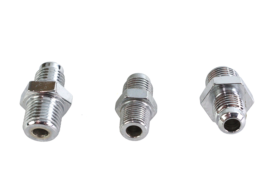 Chrome Oil Line Fitting