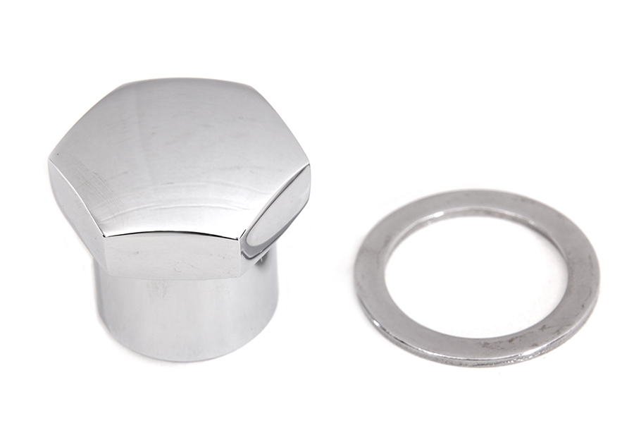 Chrome Domed Triple Tree Fork Stem Nut