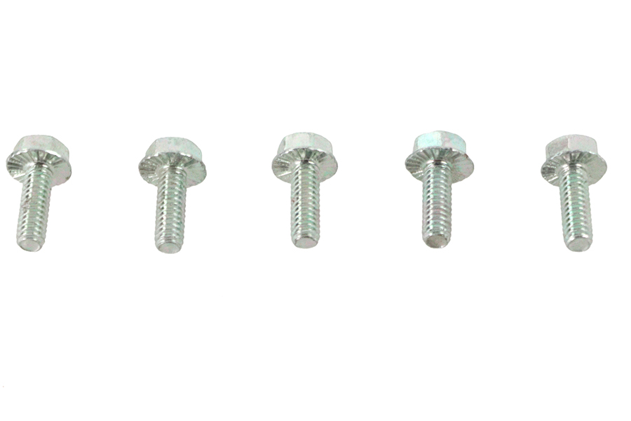 Zinc Hex Flange Screws 1/4"-20 x 3/4"