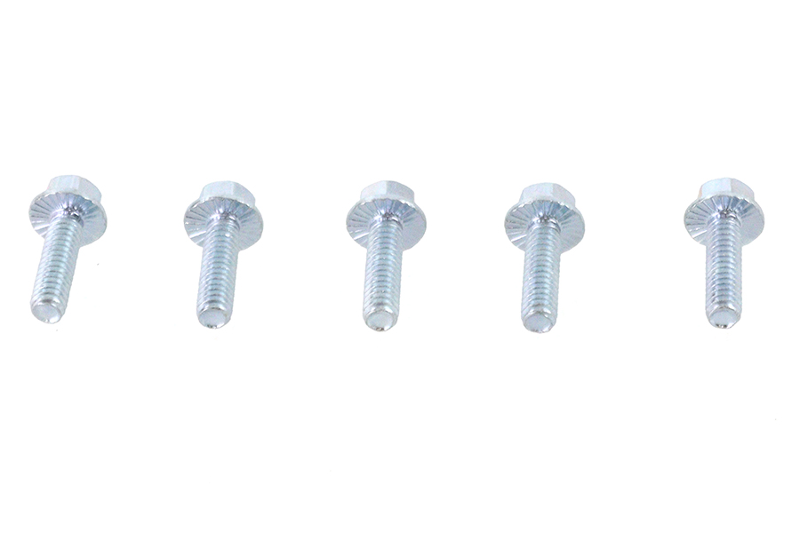 Zinc Hex Flange Screws 1/4"-20 x 7/8"