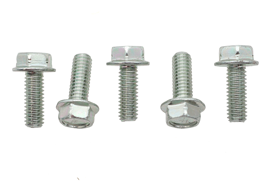 Zinc Hex Flange Screws 5/16"-18 x 7/8"