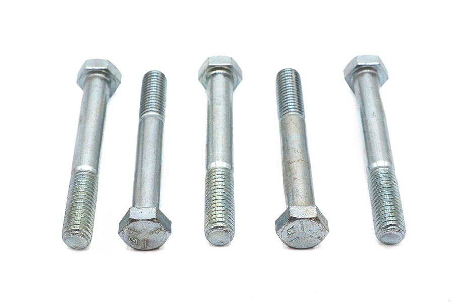 Zinc Hex Cap Bolts 1/2"-13 x 3-5/8"