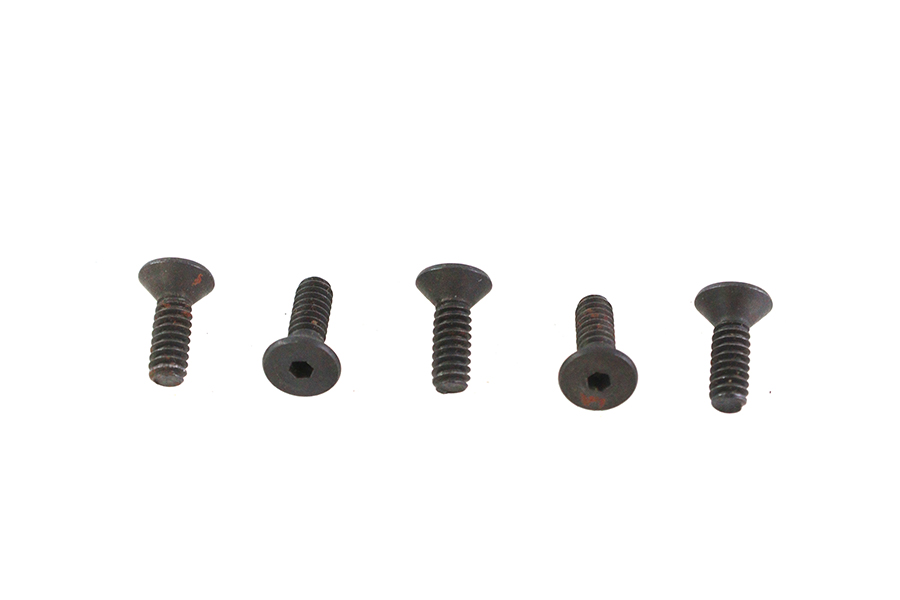 Allen Flat Head Screws Black 6-32 x 7/16"