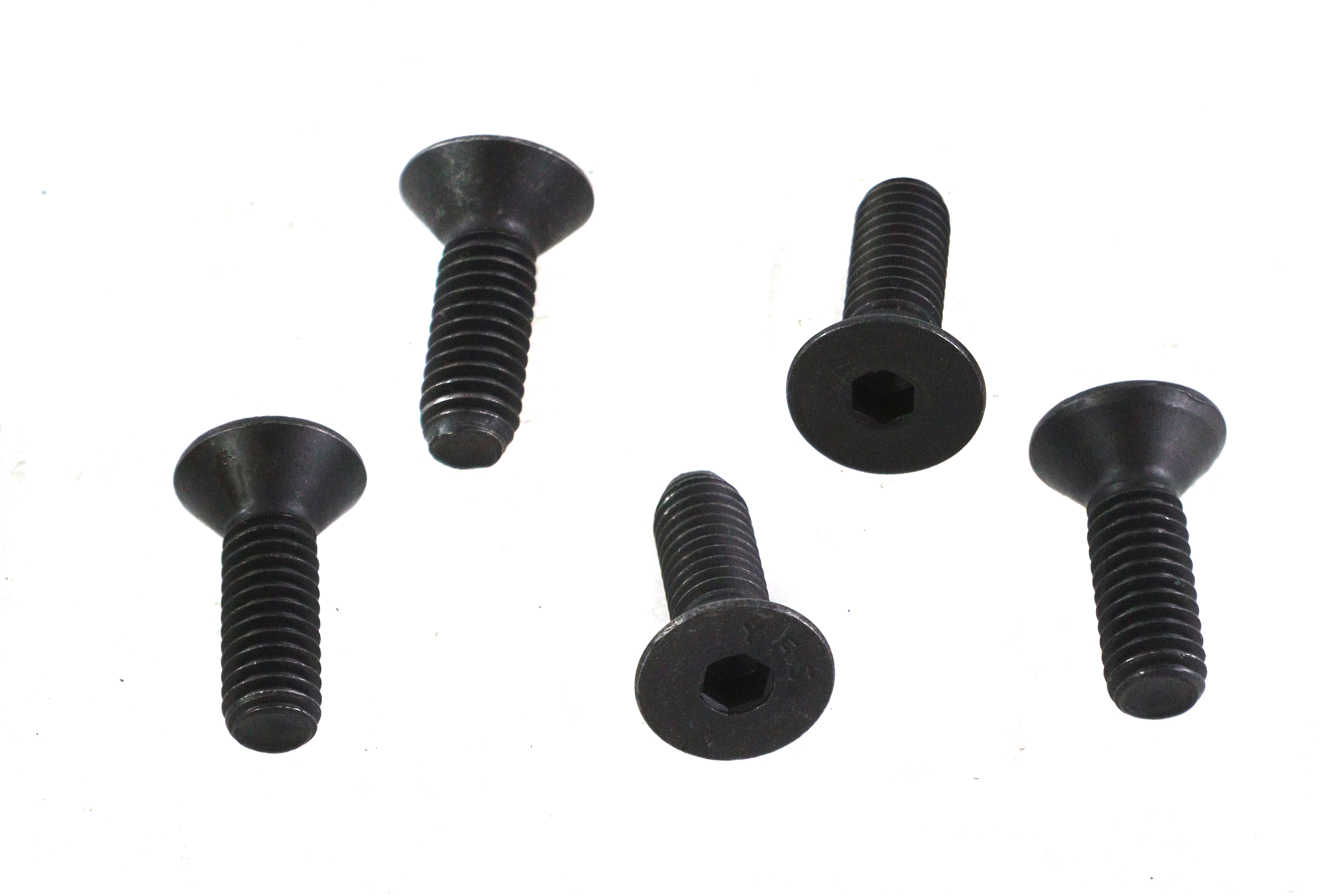 Allen Flat Head Screws Black 5/16"-18 x 1"