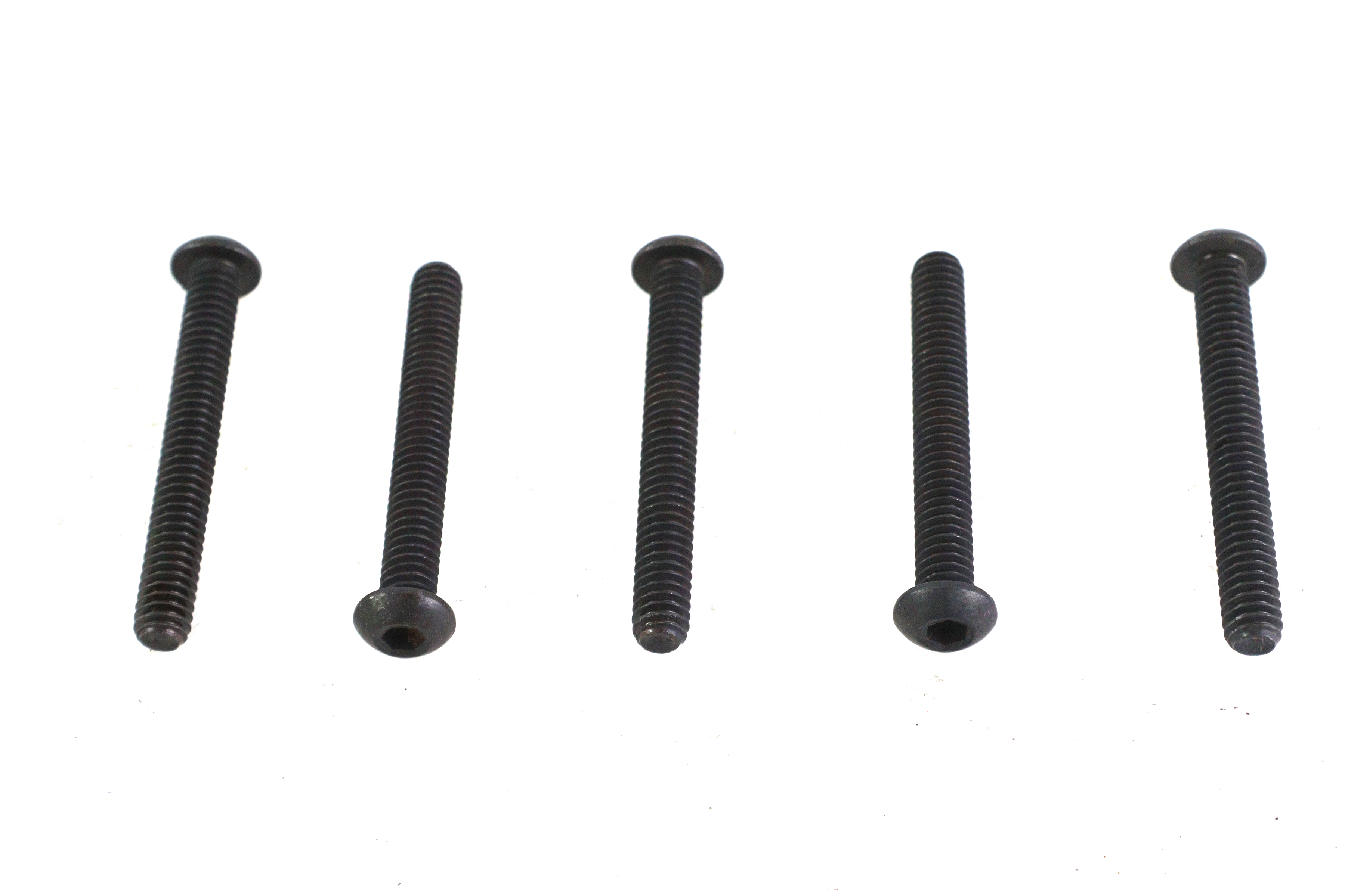 Allen Button Head Screws Black 1/4-20 X 2"