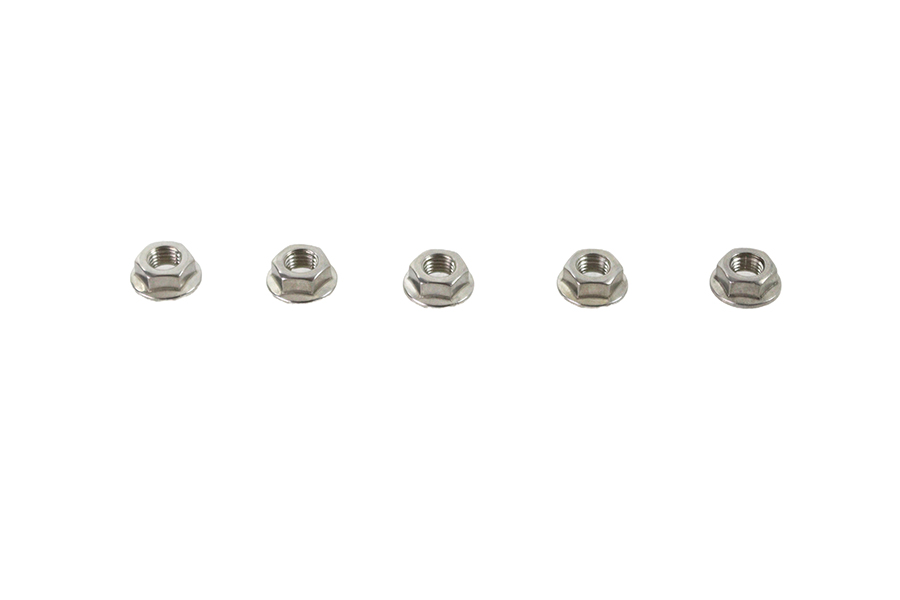 Serrated Hex Flange Nuts 5/16"-24 Stainless Steel