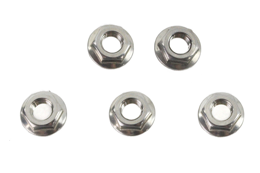 Serrated Hex Flange Nuts 5/16"-24 Stainless Steel