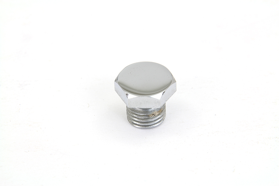 Chrome Motor Case Drain/Oil Pump Body Plug