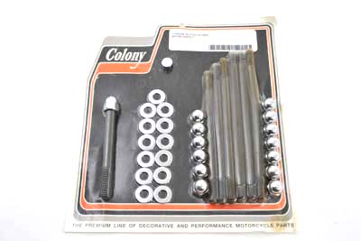 Chrome Acorn Engine Case Bolt Kit