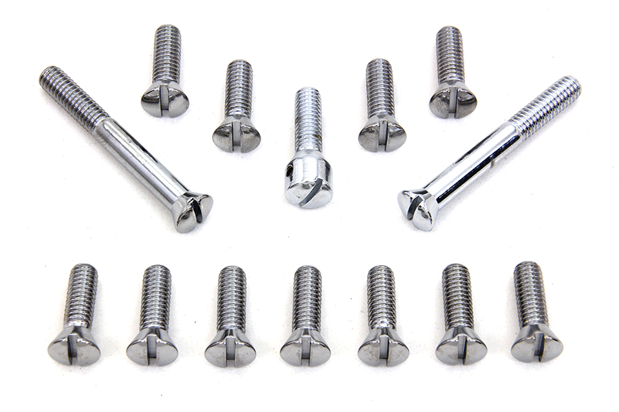 Chrome Transmission Top Cover Screw Kit