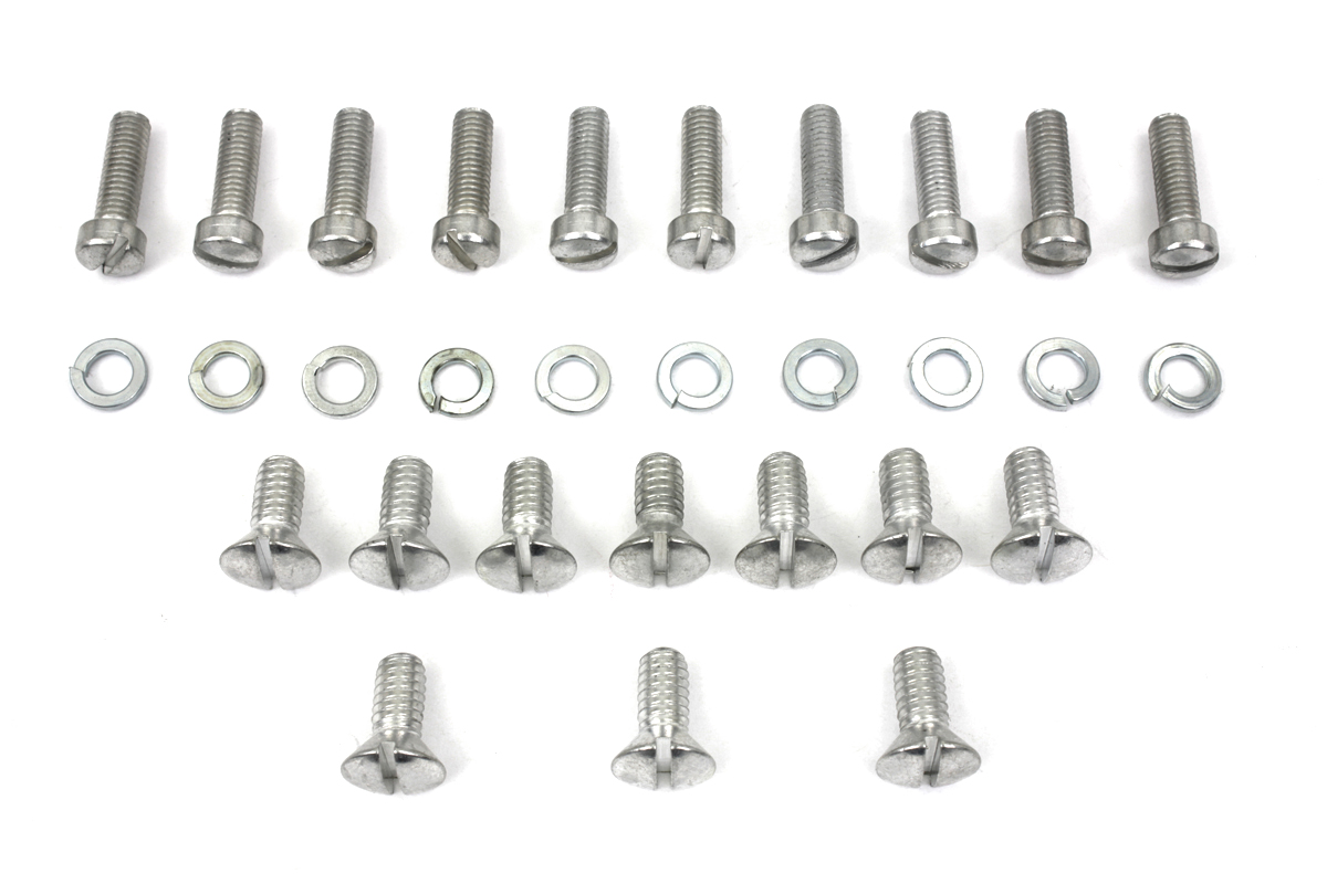 Cadmium Outer Primary Cover Screw Set Stock