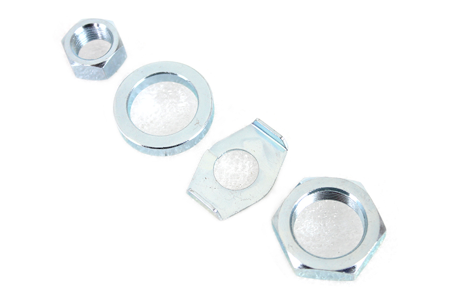 Zinc Rear Axle Nut and Lock Kit