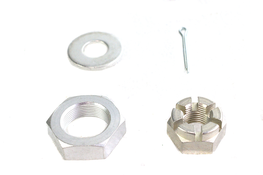 Cadmium Front Axle Nut Kit